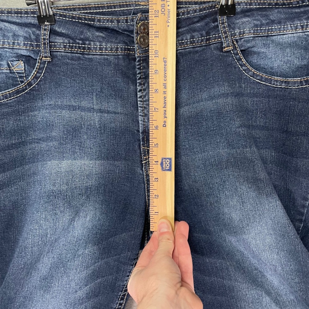 WallFlower Jeans Womens 20 Short‎ Luscious Curvy Fit Straight Leg Blue Plus Size - Picture 7 of 10